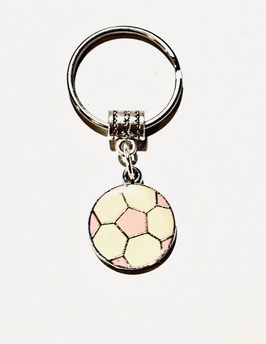 Soccer Mom Soccer Ball Charm Keychain