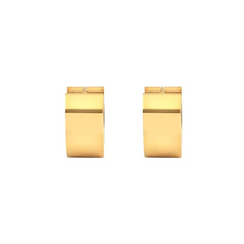 Edforce Stainless Steel Small Hoop Huggie Earrings For Mens Womens