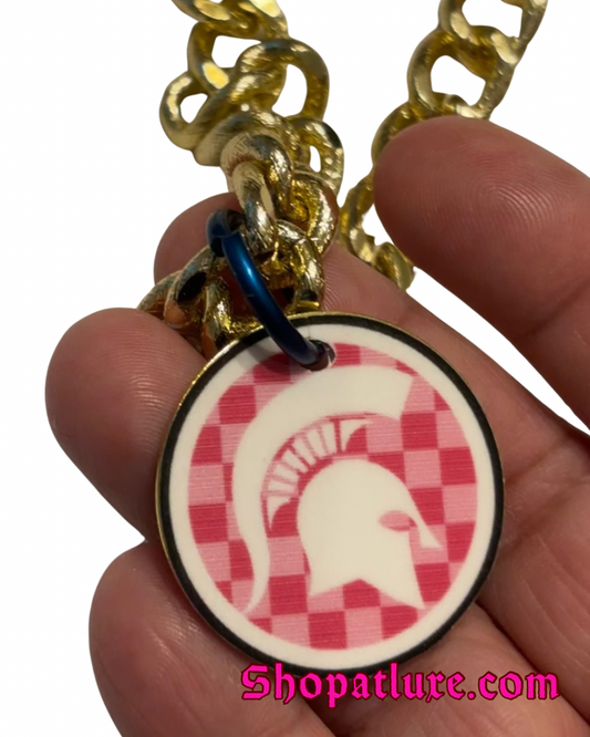 Sparty MSU Logo Necklace
