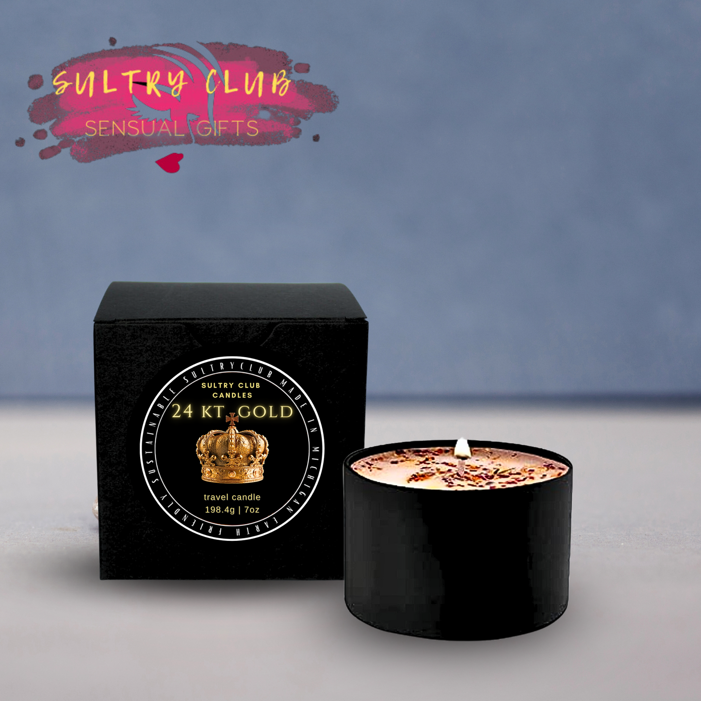 24 Kt Gold Vegan Candle