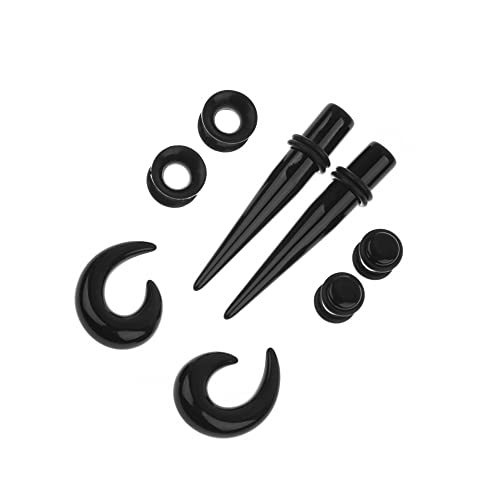 Ear Gauges Stretching Kit 14G-00G Acrylic Sprial Tapers Plugs Expander Sets Heart Tunnels Piering Jewelry Horeseshoes Taper For Ears