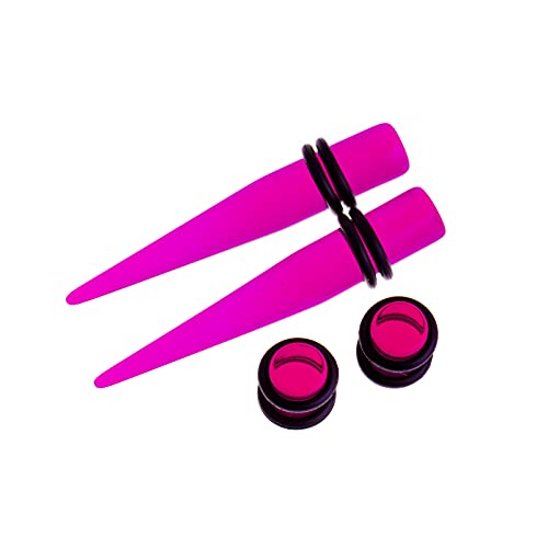 Ear Gauges Stretching Kit 14G-00G Acrylic Sprial Tapers Plugs Expander Sets Heart Tunnels Piering Jewelry Horeseshoes Taper For Ears