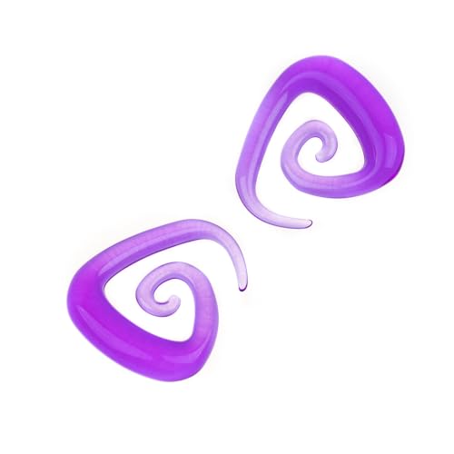Ear Gauges Stretching Kit 14G-00G Acrylic Sprial Tapers Plugs Expander Sets Heart Tunnels Piering Jewelry Horeseshoes Taper For Ears