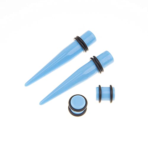 Ear Gauges Stretching Kit 14G-00G Acrylic Sprial Tapers Plugs Expander Sets Heart Tunnels Piering Jewelry Horeseshoes Taper For Ears