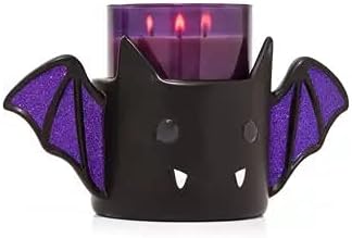 Bath & Body Works Candle Holder Compatible and White Barn 3-Wick Candles - 2021 Halloween - Select Your Favorite! (Candle NOT Included) - Bat Pedestal