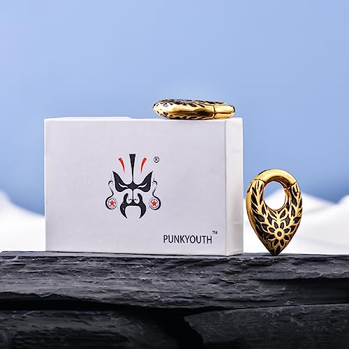 1 Pair 2g Ear Weights For Stretched Ears Plug Gauge Ear Hanger Heavy Water Drop Shape 6mm Dangle Earrings Women Body Piercing Jewelry