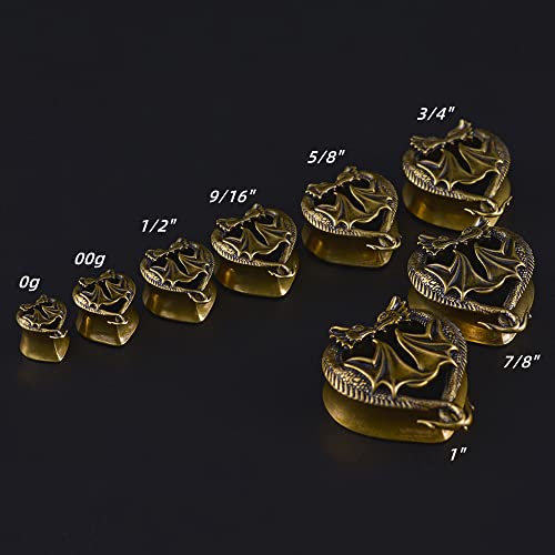 2PCS Stainless Steel 316L Punk Vintage Cross Skull Gauge For Ears Expander Stretcher Ear Tunnels Upgrade Saddle Plugs Double Flared Guage For Women Men 0g-1"