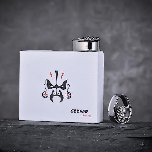 COOEAR 1 Pair Double FLared Tear Drop Ear Tunnels Piercing Stainless Steel Scarab Gauges Silvery Earrings Plugs 0g to 1".