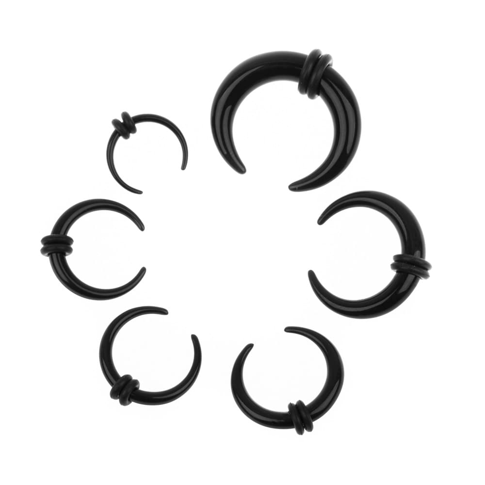 Ear Gauges Stretching Kit 14G-00G Acrylic Sprial Tapers Plugs Expander Sets Heart Tunnels Piering Jewelry Horeseshoes Taper For Ears