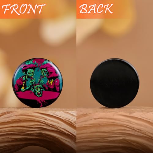 2PCS Acrylic Solid Screw On Ear Plugs and Tunnels Hand Drawn Illustrations Epoxy Allergy Free Ear Gauge Stretcher For Women Men Body Piercing Jewelry