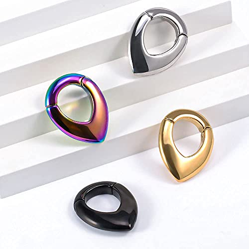 Ear Hanger Weights for Stretched Ear Lobe Stainless Steel Ear Gauges 2g(6mm) Ear Plugs Tunnels Body Piercing Jewelry Kit