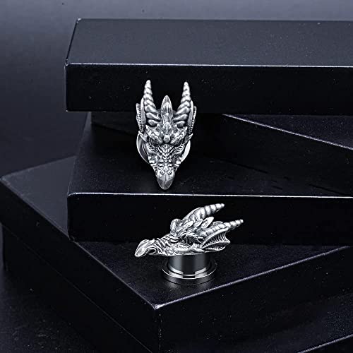 1 Pair Stainless Steel Dragon Head Ear Gauges Tunnels Jewelry For Man For Woman Body Piercing Jewelry 2g-1/2 Inch Stretcher Plugs