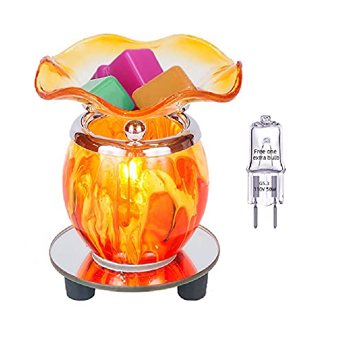 HUNANBANG 3 in 1 Electric Oil Diffuser Warmer Scented Wax Warmer Candle Wax Melt Warmer Wax Melter Fragrance Wax Burner(LW-Purple2)