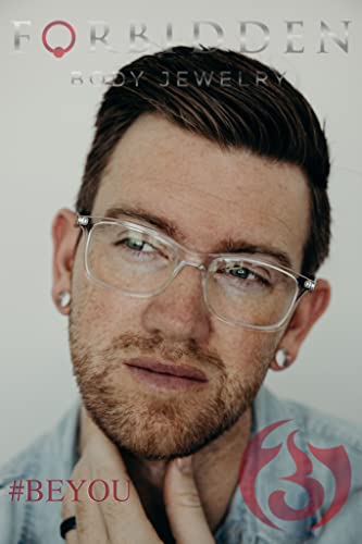 Forbidden Body Jewelry Ear Gauges, Ear Tunnels, Tunnels For Ears, 12G-2 Inch Surgical Steel Mirror Finish Double Flared Tunnel Plug Earrings (Sold in Pairs)