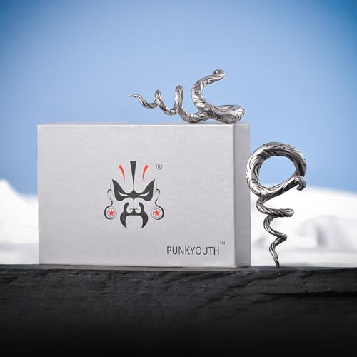 2PCS 2G Ear Sprial Tapers Plug Gauges Brass Ear Stretcher Hangers 6mm Gothic Ear Tunnels Expander Piercing Jewelry