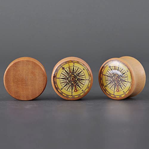 2 PCS Ear Gauges Resin Wood Stretching Ear Tunnels Expanders Body Piercing Jewelry