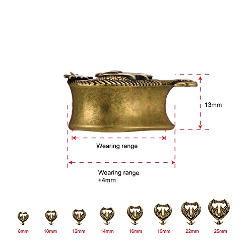 2PCS Stainless Steel 316L Punk Vintage Cross Skull Gauge For Ears Expander Stretcher Ear Tunnels Upgrade Saddle Plugs Double Flared Guage For Women Men 0g-1"