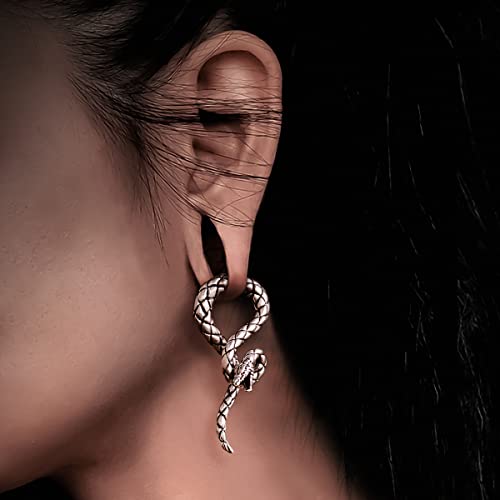 2PCS 2G Ear Sprial Tapers Plug Gauges Brass Ear Stretcher Hangers 6mm Gothic Ear Tunnels Expander Piercing Jewelry