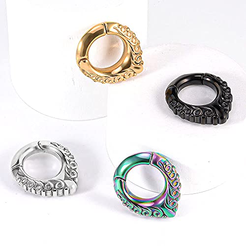 Ear Hanger Weights for Stretched Ear Lobe Stainless Steel Ear Gauges 2g(6mm) Ear Plugs Tunnels Body Piercing Jewelry Kit