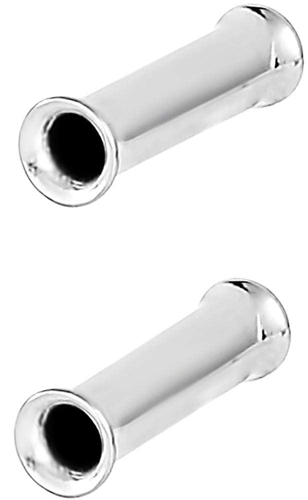 Forbidden Body Jewelry Ear Gauges, Ear Tunnels, Tunnels For Ears, 12G-2 Inch Surgical Steel Mirror Finish Double Flared Tunnel Plug Earrings (Sold in Pairs)