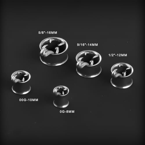 1 Pair Vintage Gauge For Ear Gothic Punk Waterdrop Plug Gauge Dangle Hanger Brass Saddle Tunnels Double Flared Ear Gauge Cool Women Body Piercing Jewelry