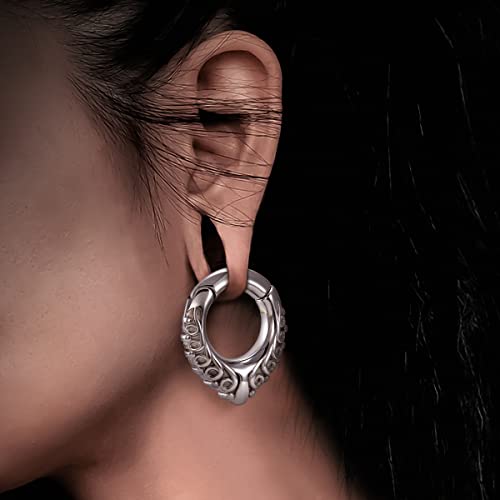 Ear Hanger Weights for Stretched Ear Lobe Stainless Steel Ear Gauges 2g(6mm) Ear Plugs Tunnels Body Piercing Jewelry Kit