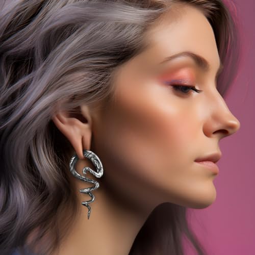 2PCS 2G Ear Sprial Tapers Plug Gauges Brass Ear Stretcher Hangers 6mm Gothic Ear Tunnels Expander Piercing Jewelry