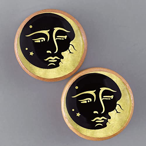 2 PCS Ear Gauges Resin Wood Stretching Ear Tunnels Plugs Expanders Body Piercing Jewelry