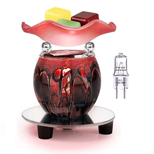 HUNANBANG 3 in 1 Electric Oil Diffuser Warmer Scented Wax Warmer Candle Wax Melt Warmer Wax Melter Fragrance Wax Burner(LW-Purple2)