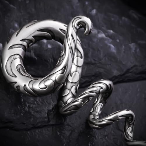 2PCS 2G Ear Sprial Tapers Plug Gauges Brass Ear Stretcher Hangers 6mm Gothic Ear Tunnels Expander Piercing Jewelry