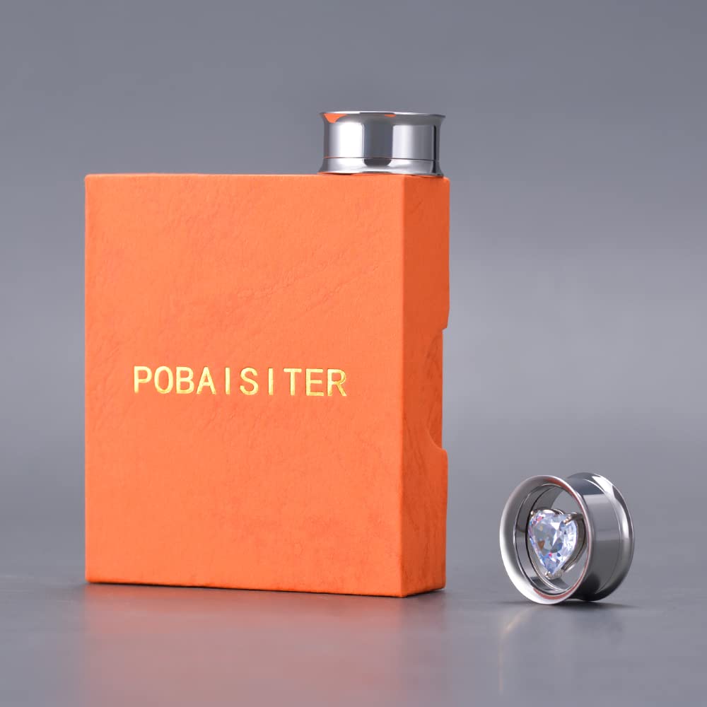 2PCS Stainless Steel Screw On Ear Gauges Tunnels Hollow For Men Women Body Piercing Jewelry 8mm-25mm