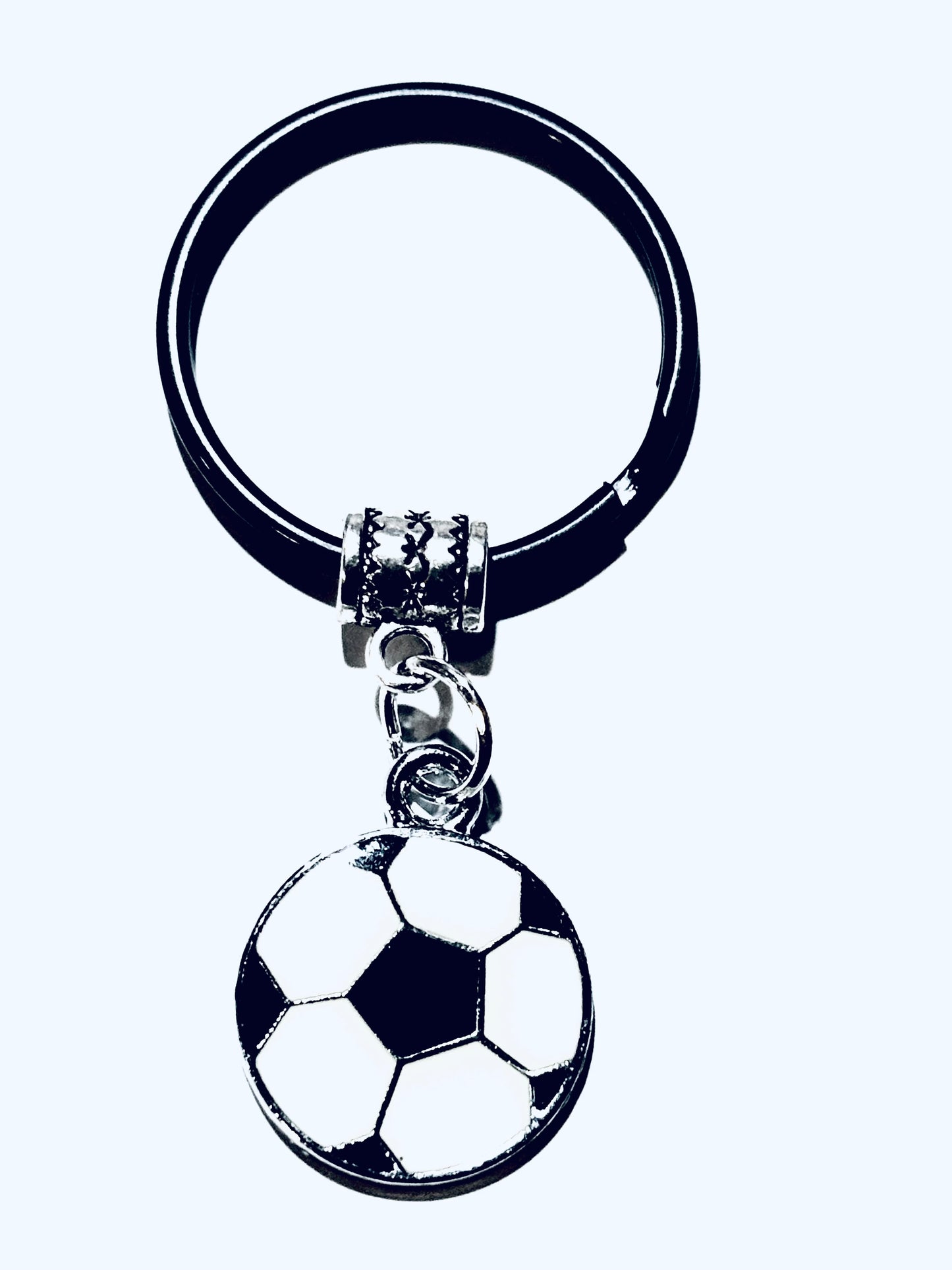 Soccer Mom Soccer Ball Charm Keychain