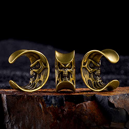 2PCS Moon Ear Gauges Ear Plugs and Tunnels Gauge for Ears Expander Piercing Gauge 10mm-25mm(00g-1")