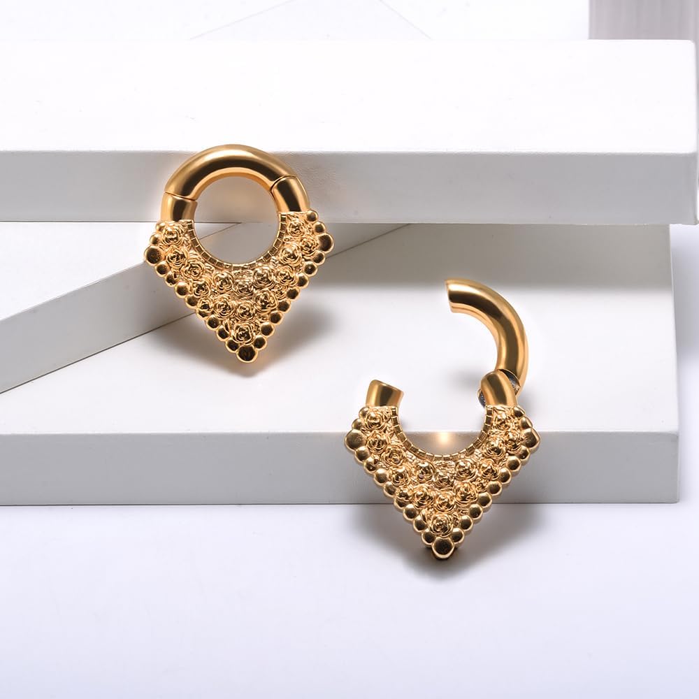 2PCS Ear Weights For Stretched Ears Heavy Weighted Gauges Stainless Steel 2g 4g Dangle Gauge For Women Men Ear Hanger Stretcher Piercings