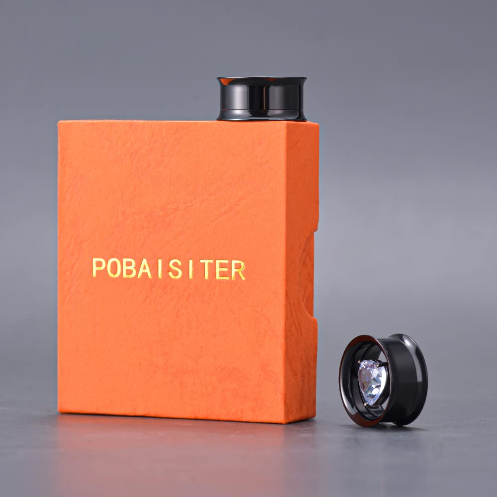 2PCS Stainless Steel Screw On Ear Gauges Tunnels Hollow For Men Women Body Piercing Jewelry 8mm-25mm