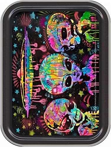 Stash Tins - Aliens by Dean Russo Storage Container 4.37" L x 3.5" W x 1" H