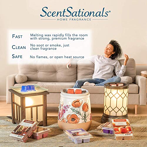 Scentsationals Day of The Dead Collection - Scented Wax Cube Warmer - Wax Fragrance Melter - Skull Wickless Electronic Home Air Freshener Gift (Dia de Los Muertos)