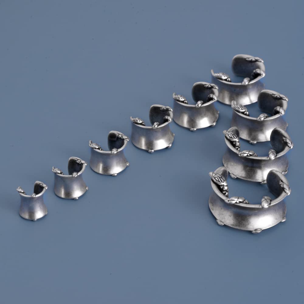 2PCS Moon Ear Gauges Ear Plugs and Tunnels Gauge for Ears Expander Piercing Gauge 10mm-25mm(00g-1")