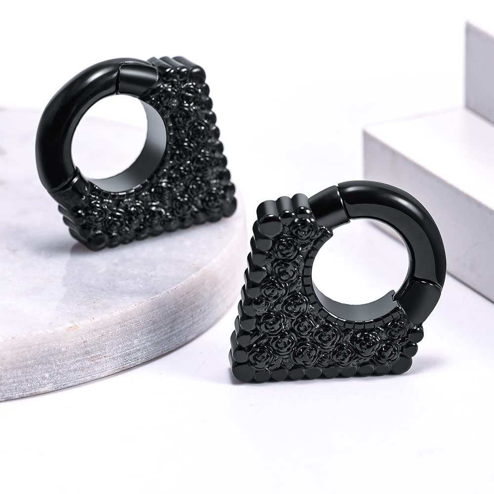 2PCS Ear Weights For Stretched Ears Heavy Weighted Gauges Stainless Steel 2g 4g Dangle Gauge For Women Men Ear Hanger Stretcher Piercings