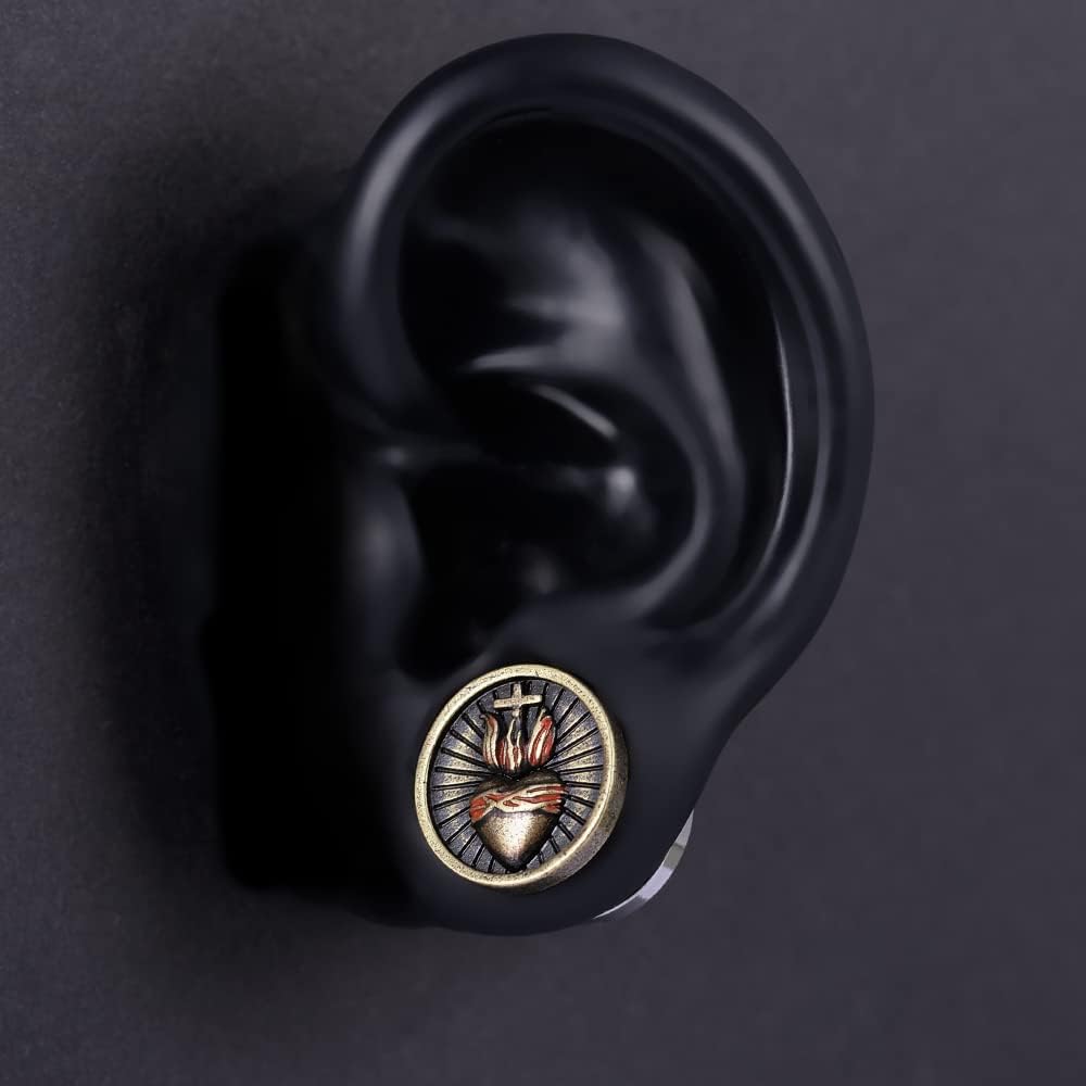 1 Pair Stainless Steel Screw Ear Gauges Flesh Tunnels Plugs Punk Cross Stretcher Piercing For Men Women Gauge 8mm-25mm