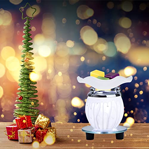 HUNANBANG 3 in 1 Electric Oil Diffuser Warmer Scented Wax Warmer Candle Wax Melt Warmer Wax Melter Fragrance Wax Burner(LW-Purple2)