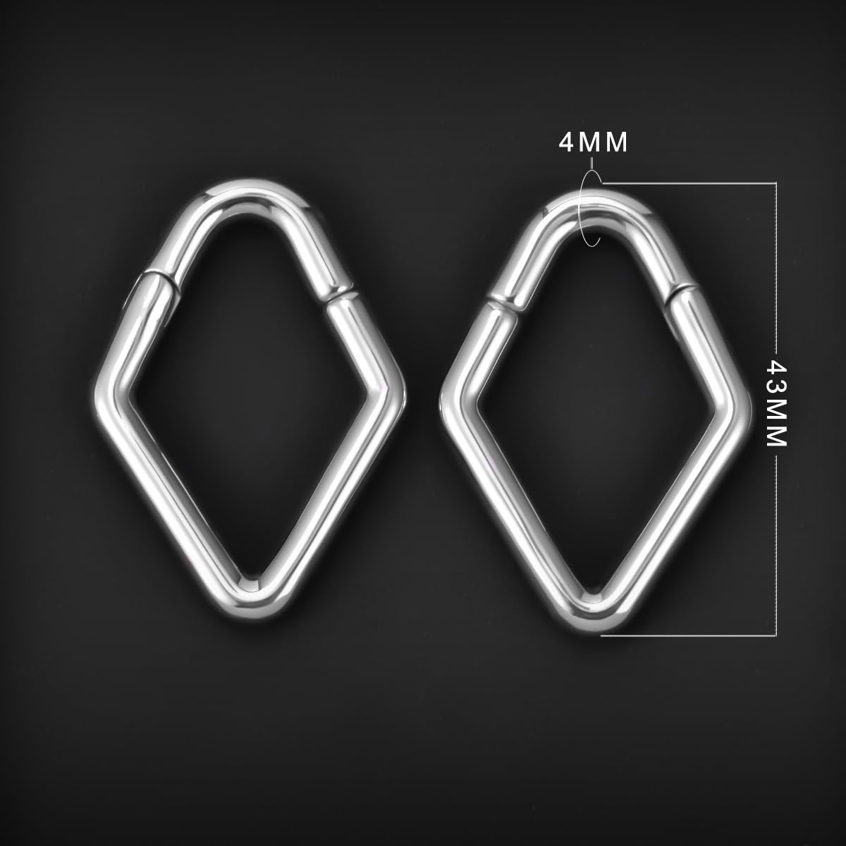 1 Pair 4g Ear Weights For Stretched Ears Lightweight Ear Hanger Plug Gauge Stainless Steel 5mm Ear Tunnels Expander Body Piercing Jewelry