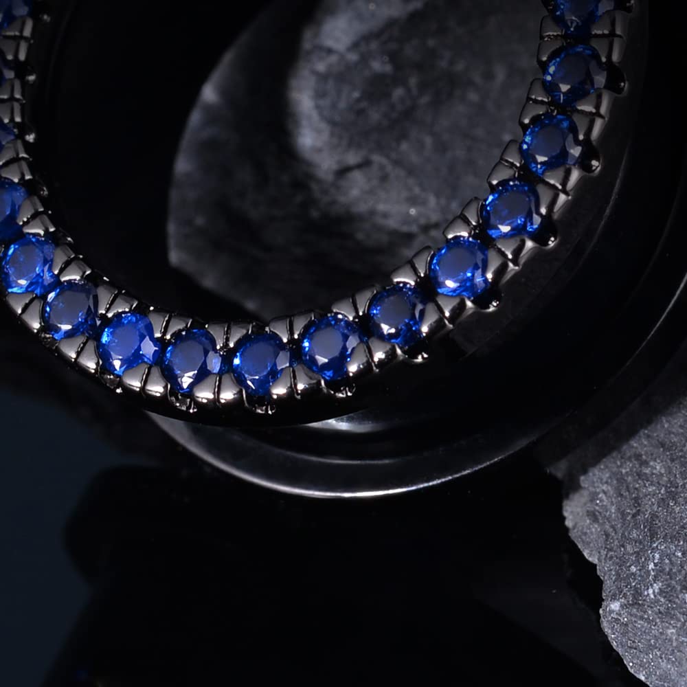 2PCS 316L Stainless Steel Two-color Screw Tunnel Ear Plug Expander Stretcher Gauge 0G-1"