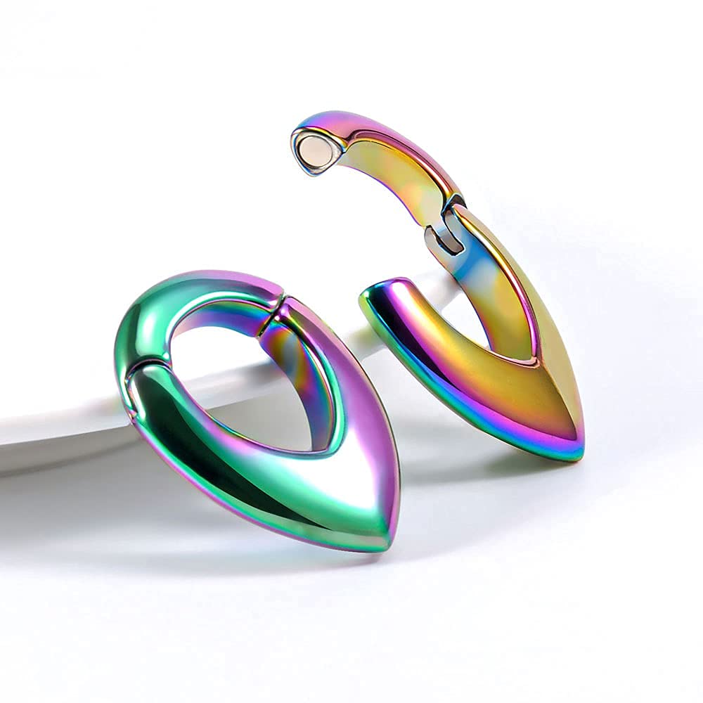 Ear Hanger Weights for Stretched Ear Lobe Stainless Steel Ear Gauges 2g(6mm) Ear Plugs Tunnels Body Piercing Jewelry Kit