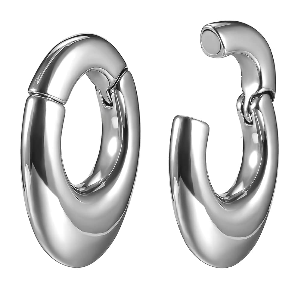 Ear Hanger Weights for Stretched Ear Lobe Stainless Steel Ear Gauges 2g(6mm) Ear Plugs Tunnels Body Piercing Jewelry Kit