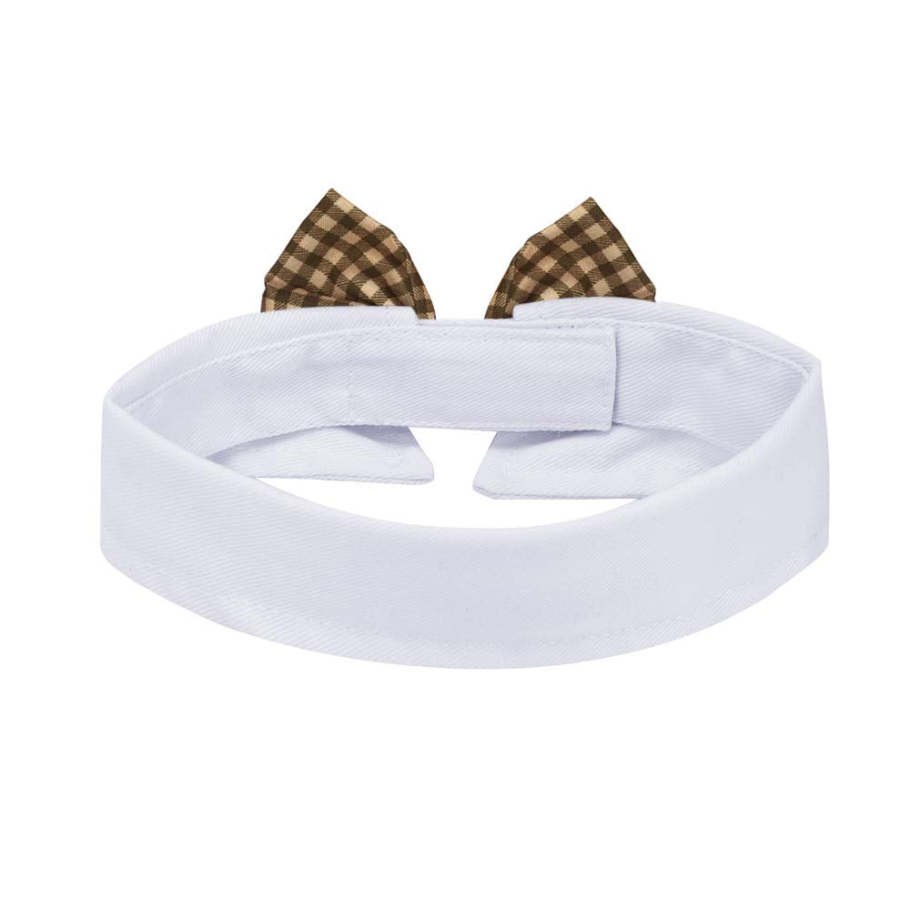 Handcrafted Adjustable Formal Pet Bowtie Collar Neck Tie for Dogs & Cats (S, Black)