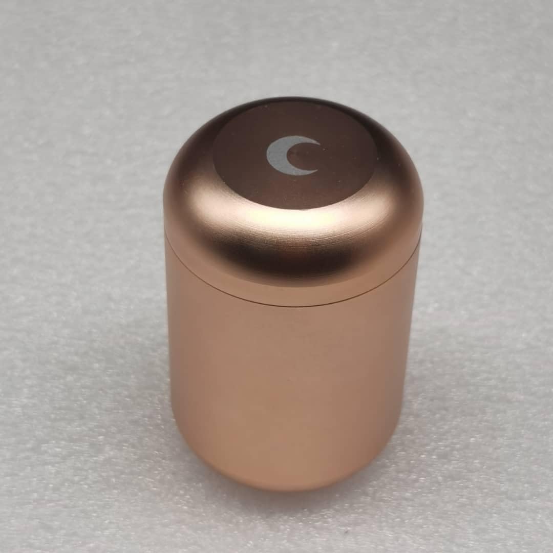 Brando Moon Purple Airtight Jar Storage Case Container Smell Proof - Multi-Use Portable Metal Spice Jar - Easy to Carry and Best Way to Preserve Coffee - 1.8 x 2.8”