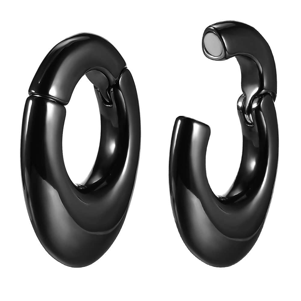 Ear Hanger Weights for Stretched Ear Lobe Stainless Steel Ear Gauges 2g(6mm) Ear Plugs Tunnels Body Piercing Jewelry Kit