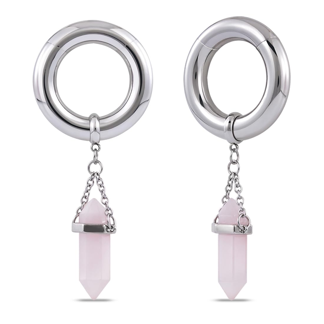 2g Ear Hanger Heavy Dangle Gauge Plug For Women 6mm Ear Weight For Stretched Ears Opal Gauge Tunnels For Ear Women Body Piercing Jewelry