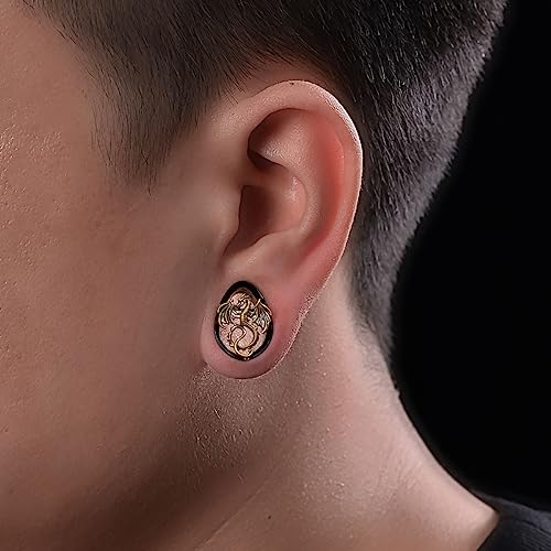 COOEAR 1 Pair Double FLared Tear Drop Ear Tunnels Piercing Stainless Steel Scarab Gauges Silvery Earrings Plugs 0g to 1".